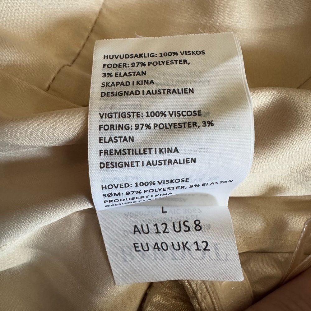Bardot Eva Strapless Bustier in Champagne Size Large - Picture 7 of 9